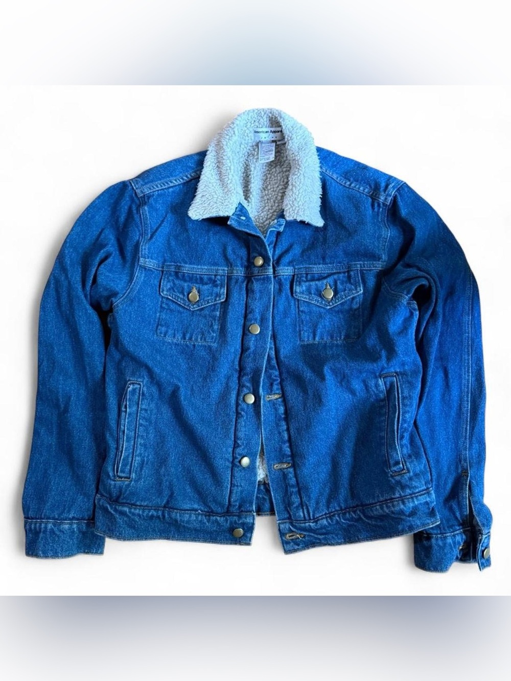 American Apparel sherpa lining denim jacket